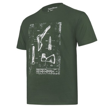 Koszulka T-Shirt TigerWood Tech Axe - zielona S