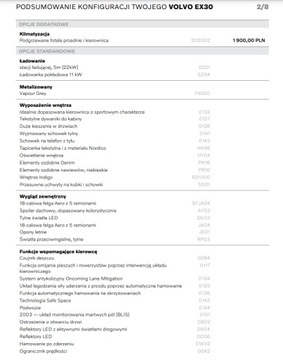 Volvo 2024 VOLVO EX30 DOSTĘPNE OD RĘKI, zdjęcie 10