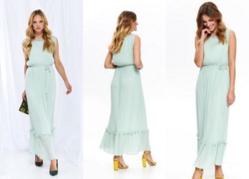 K12982 ДЛИННОЕ ПЛИССИРОВАННОЕ ПЛАТЬЕ «TOP SECRET» _40