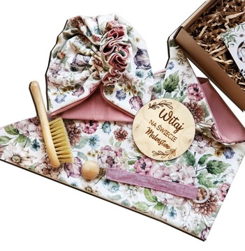 zestaw dla dziewczynki prezent na baby shower boho