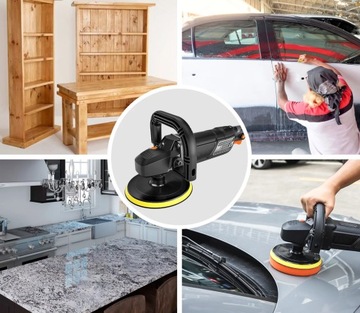 Профессиональная АВТОПОЛИРОВКА С РЕГУЛИРУЕМОЙ СКОРОСТЬЮ, ЖК-дисплеем + 20 АКСЕССУАРОВ