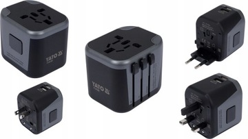 UNIWERSALNY ADAPTER PODRÓŻNY DO PONAD 150 KRAJÓW