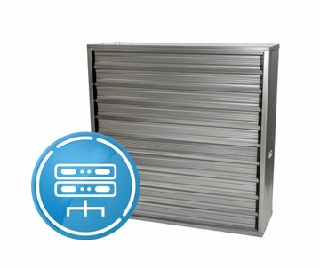 Wentylator TKZM-140 Szczytowy z Żaluzją do Serwerowni 1380x1380x450