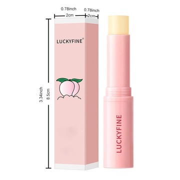 Стойкий бальзам для губ Peach Magic – изменение цвета под воздействием