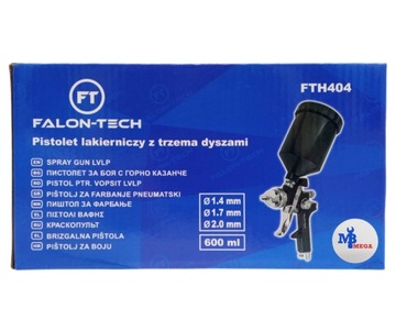 Pistolet lakierniczy HVLP 3 wymienne dysze Do malowania lakierowania