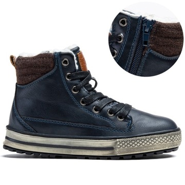 Trzewiki ocieplane lekkie miękkie SUWAK Wojtyłko