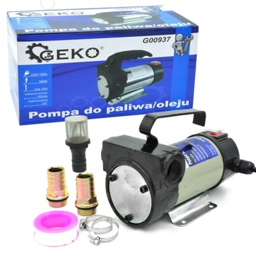 POMPA DO SPUSZCZANIA PALIWA ROPY OLEJU 230V 180W ZLEWARKA