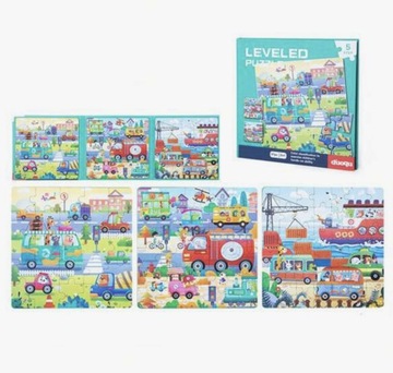 Magnetyczne Klocki , Puzzle Montessori - Ruch uliczny poz.5
