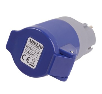 АДАПТЕР CEE ВИЛКА 230 В РОЗЕТКА IP44