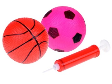 Zestaw sportowy 5w1 Hula hop Dysk Skakanka Piłki Lotka