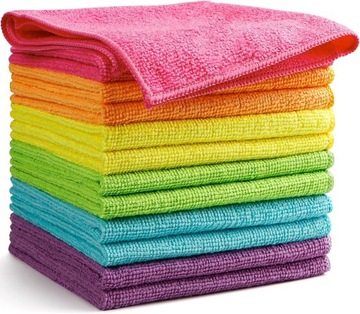 10x MIĘKKA ŚCIERKA ŚCIERECZKA Z MIKROFIBRY 30x30cm DO SZYB JAKOŚĆ 220g/m2