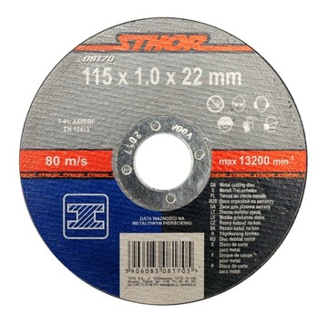 TARCZA DO CIĘCIA METALU STALI 115X1X22,2MM