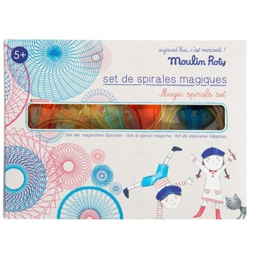 Moulin Roty: zestaw do rysowania spirograf Magiczne Spirale