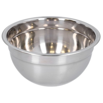 МЕТАЛЛИЧЕСКАЯ стальная кухонная миска, идеальна для замешивания и взбивания теста.