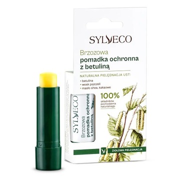 SYLVECO Brzozowa Pomadka Ochronna z Betuliną, Nawilżenie i Ochrona 4.6g