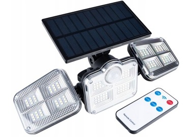 LED LAMPA SOLARNA CZUJNIK RUCHU ZMIERZCHU MODUŁOWA