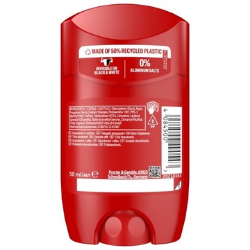 OLD SPICE DEZODORANT SZTYFT MĘSKI OASIS 0% alumnium