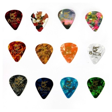 KOSTKA GITAROWA PIÓRKO DO GITARY 0.71mm KOSTKI GITAROWE 5 SZTUKI MIX