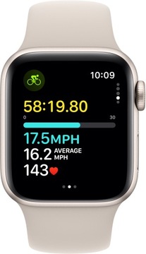 Умные часы APPLE Watch SE 2gen с GPS, 40 мм, бежевые