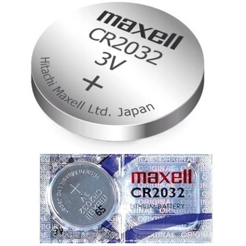BATERIA LITOWA CR2032 2032 3V baterie litowe MAXELL Made in Japan - 1 szt.