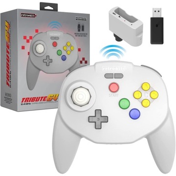 Retro-Bit Tribute64 2.4G V2 Pad PC Switch Nintendo 64 OUTLET