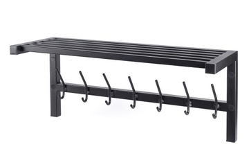 Wieszak ścienny na ubrania z półką LOFT | 70 cm