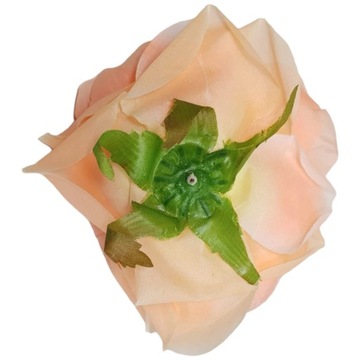 Головка изделия, большая, развернутая белая роза, 12 см, для украшений и букетов.