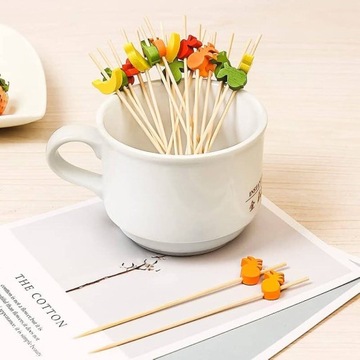 БАНКЕТНЫЕ НАКОНЕЧНИКИ ФРУКТОВЫЕ 12СМ 100 ШТ.