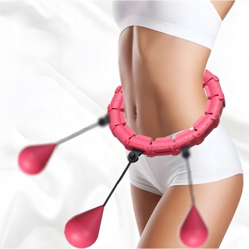 HULA HOP С ВЕСОМ, СКЛАДНАЯ КОРПУС ДЛЯ ПОХУДЕНИЯ С ВЕСОМ МАССАЖЕРОМ