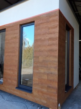 Гибкая фасадная доска, имитация дерева [м2]