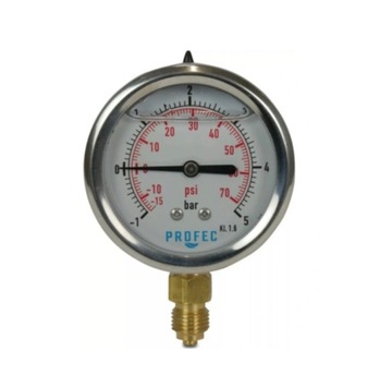 MANOMETR WYPEŁNIENIE Z GLICERYNY 0-10 bar PROFEC