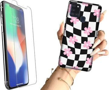 ETUI NA TELEFON SAMSUNG GALAXY A21S MŁODZIEŻOWE MODNE WZORY +SZKŁO
