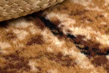 DYWAN 120x170 cm BCF PIEŃ DRZEWA DREWNO MORAD BEŻ