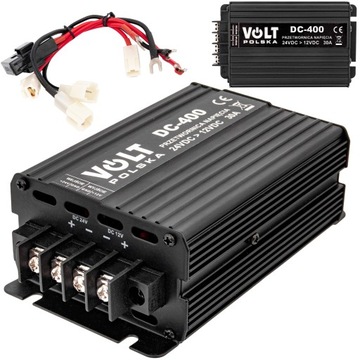 ПРЕОБРАЗОВАТЕЛЬ НАПРЯЖЕНИЯ 24В ПОНИЖАЮЩИЙ ДО 12В 400ВТ 30А