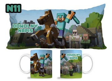 ПОДУШКА ДЛЯ КРУЖКИ MINECRAFT + НАБОР ИМЕНИ 30X60 N1