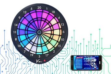 Elektroniczna tarcza do darta online, LED- VDarts