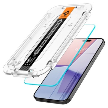2 X ЗАКАЛЕННЫХ СТЕКЛА SPIGEN GLAS.TR «EZ FIT» IPHONE 15 PRO