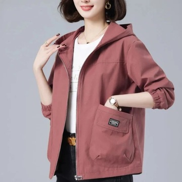 Middle-Aged Mother's Hooded Short Jacket Women's 2