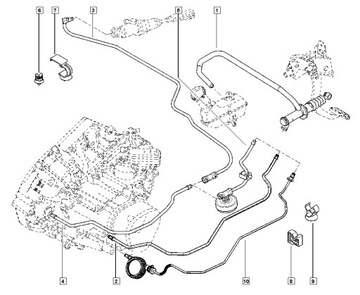 ТРОС СЦЕПЛЕНИЯ RENAULT CLIO III 1.5 DCI ОРИГИНАЛ