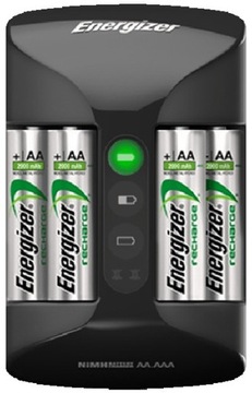 ЗАРЯДНОЕ УСТРОЙСТВО AAA AA ENERGIZER + 4 БАТАРЕИ AA 2000