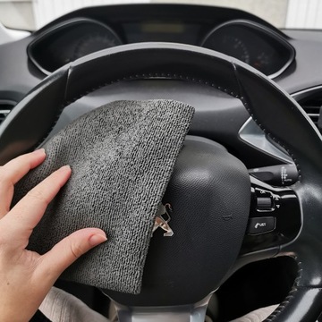 Салфетка из микрофибры DeWitte PU 320GSM серая для чистки, протирания и сушки.