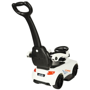 Машинка-толкач со звуком и светом. Белый.