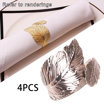 4 szt. Serwetki stołowe, ręcznie robione, srebrne