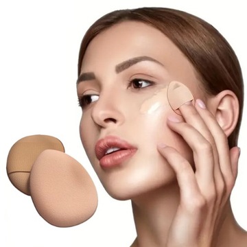 PUSZEK GĄBECZKA GĄBKA DO PUDRU TRÓJKĄTNY 3 SZT DO MAKIJAŻU