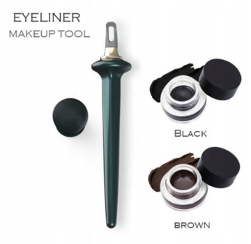 1PC eyeliner guide tool 1PC brown/black eyeliner