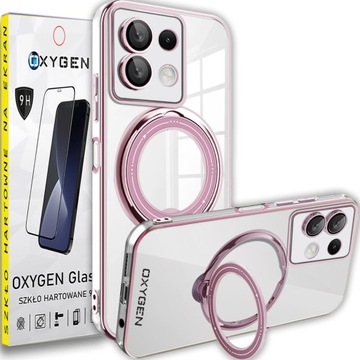 Etui Case pokrowiec OXYGEN MAGSave do Xiaomi Redmi Note 13 PRO 5G + SZKŁO