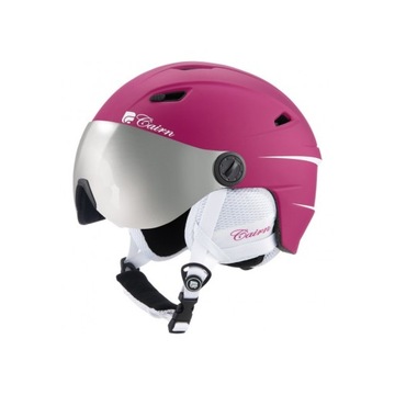 Fotochromatyczny Kask Narciarski CAIRN ELECTRON VISOR RÓŻOWY 59-60 FUKSJA