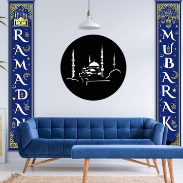 Рамадан Наклейка на стену Фетровая ткань Рамадан Настенный декор для стиля B