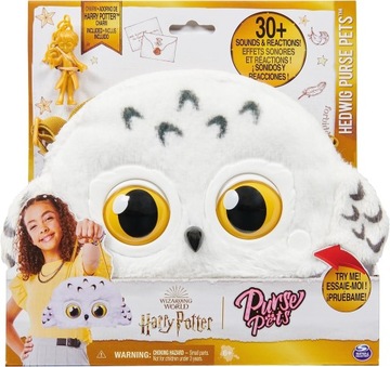 PURSE PETS HARRY POTTER SOWA HEDWIGA INTERAKTYWNA TOREBKA 30 DŹWIĘKÓW