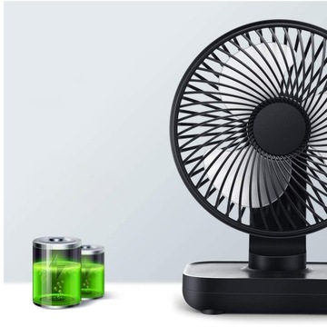 Мини-беспроводной настольный вентилятор с USB-зажимом 180° для стола